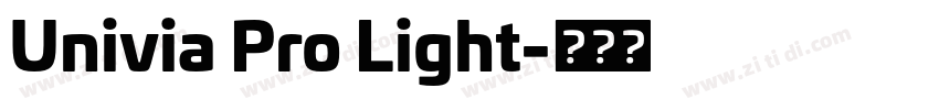 Univia Pro Light字体转换 Univia Pro Light字体转换